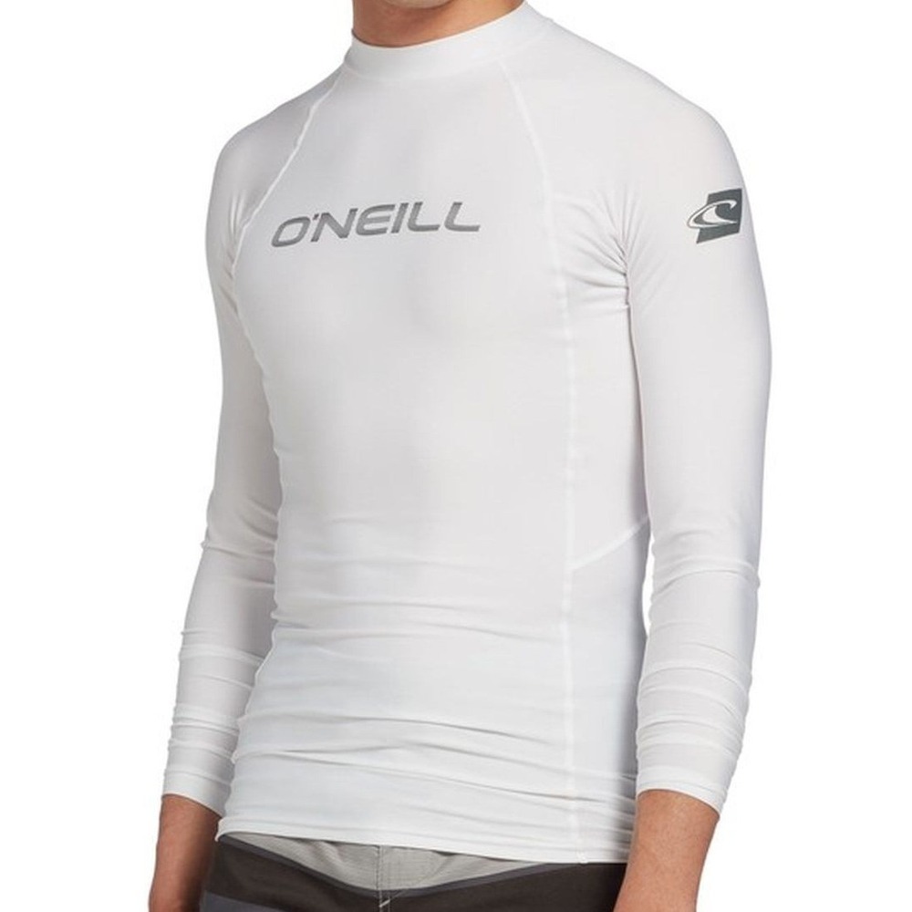 O'Neill Gray Long Sleeve Rash Guard UV Protection Youth Size Medium